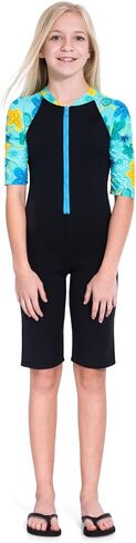 Tuga Girls Thermal Shorty 1.5mm Neoprene/Spandex Wetsuit 1-14 Years, UPF 50+ in Kuwait