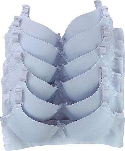 ToBeInStyle Women’s Pack of 6 Classic Style Underwire Supportive Padded Bras in Kuwait