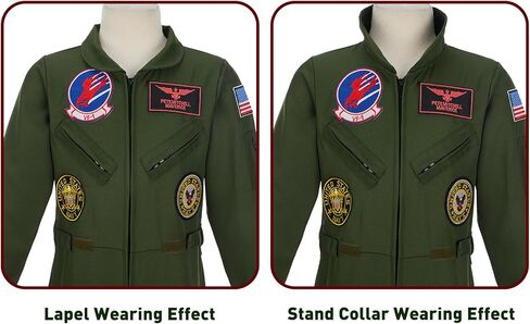 زي الطيار المقاتل من Kosgraiy، بدلة طيران عسكرية للصبي والفتاة، زي مافريك للأطفال في الهالوين in Kuwait