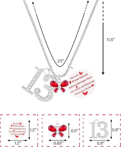 عيد الميلاد الثالث عشر، هدية عيد الميلاد الثالث عشر، هدايا عيد الميلاد الثالث عشر للفتيات، قلادة عيد الميلاد الثالث عشر، سوار سحر عيد الميلاد الثالث عشر، هدية لفتاة تبلغ من العمر 13 عامًا، هدايا عيد الميلاد الثالث عشر للفتيات، هدايا عيد ميلاد فتاة تبلغ من in Kuwait