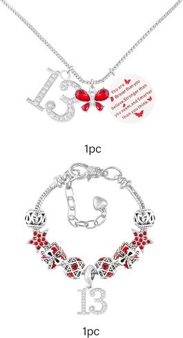 عيد الميلاد الثالث عشر، هدية عيد الميلاد الثالث عشر، هدايا عيد الميلاد الثالث عشر للفتيات، قلادة عيد الميلاد الثالث عشر، سوار سحر عيد الميلاد الثالث عشر، هدية لفتاة تبلغ من العمر 13 عامًا، هدايا عيد الميلاد الثالث عشر للفتيات، هدايا عيد ميلاد فتاة تبلغ من in Kuwait