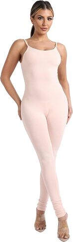 بدلة قطعة واحدة مثيرة بحمالات سباغيتي للسيدات من أحدث الصيحات، بدلة قطعة واحدة مريحة للحفلات اليومية، بدلة رومبير ناعمة من الجيرسيه in Kuwait