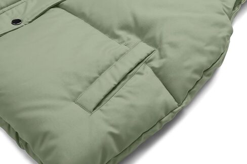 MIROL Women's Sleeveless Cropped Puffer Vest Zip Up Stand Collar Button Down Winter Crop Jackets Outwear Vest with Pockets in Kuwait