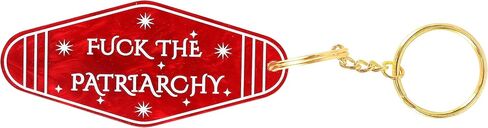 ASVP Shop Fuck The Patriarchy Feminist Keychain, Motel Keychain, Retro Keychain, Women Empowerment in Kuwait