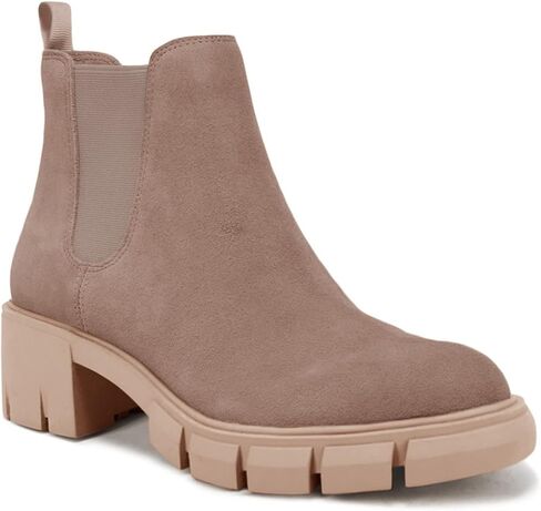 حذاء نسائي من Fttpdeaus بنعل عروة للكاحل حذاء كاجوال بمنصة مكتنزة وكعب مرن وكعب تشيلسي القتالي in Kuwait