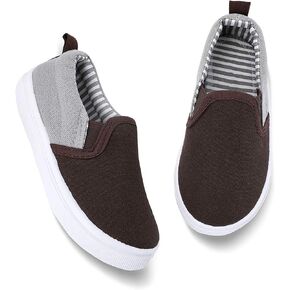 okilol Toddler Shoes Slip On Canvas Sneakers for Boys & Girls in Saudi Arabia