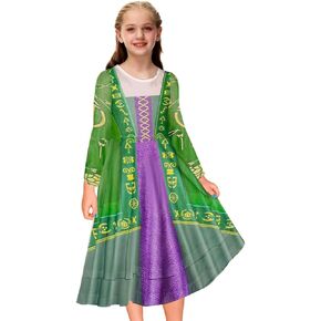 Remimi Adult Kids Halloween Sanderson Sisters Costume Mommy and Me Matching Hocus Pocus Dress XS-2XL