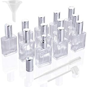 YU FENG 12pcs Refillable Glass Atomizer Spray Bottles with Funnels Pipettes Dispenser for Perfume,Fragrance,Lotion,Essential Oil in Kuwait