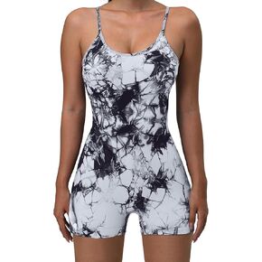 بدلة تمرين OVESPORT Seamlesse للسيدات بحزام سباغيتي للتحكم في البطن في صالة الألعاب الرياضية واليوجا مع حمالة صدر رياضية مبطنة... in Kuwait