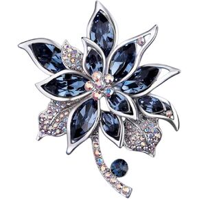 Lavender flower brooch crystal rhinestone tulip brooch elegant accessories jewelry women brooches and pins fashion jewelry wedding flowers lapel pin