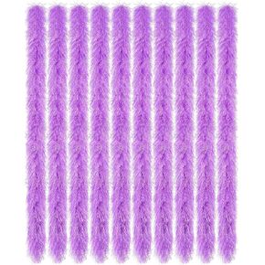 16 Pcs 5ft Feather Boas Set Artificial Fluffy Boas Bulk Decoration for Women Girls Costume Birthday Halloween Christmas Party