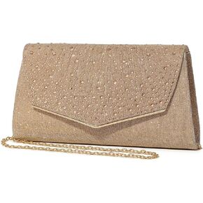 حقائب سهرة للسيدات من DETARA مُزينة بالترتر اللامع ومحافظ يد للنساء من الكريستال اللامع حقيبة يد رسمية لحفلات الزفاف والحفلات الراقصة in Kuwait