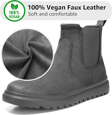 حذاء نسائي من Bacia مريح للكاحل عالي المرونة سهل الارتداء، حذاء تشيلسي للخريف من الجلد السويدي الأنيق in Kuwait