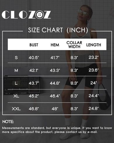 CLOZOZ Fishnet Tank Tops Women Mesh Top See Through Tops for Women Trendy Going Out Tops in Kuwait