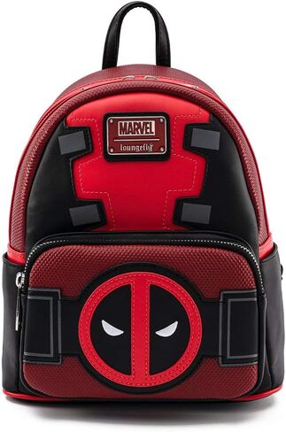 Loungefly Deadpool Merc with a Mouth Cosplay Womens Double Strap Shoulder Bag Purse in Saudi Arabia