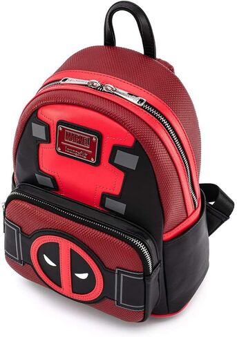 Loungefly Deadpool Merc with a Mouth Cosplay Womens Double Strap Shoulder Bag Purse in Saudi Arabia