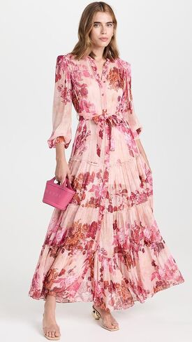 فستان دالي طويل للنساء من Hemant and Nandita مع انزلاق in Kuwait