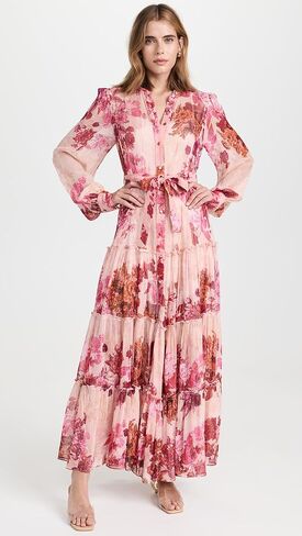 فستان دالي طويل للنساء من Hemant and Nandita مع انزلاق in Kuwait