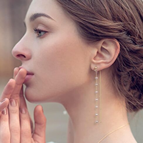 أقراط اللؤلؤ غير النظامية من كاولين ثقافة الباروك هيبوالرجينيك للنساء الفتيات هدايا مجوهرات in Kuwait