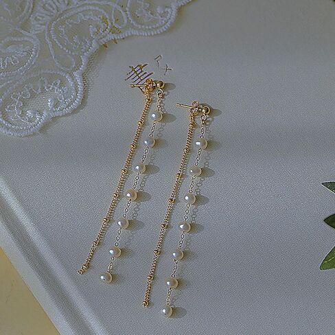 أقراط اللؤلؤ غير النظامية من كاولين ثقافة الباروك هيبوالرجينيك للنساء الفتيات هدايا مجوهرات in Kuwait