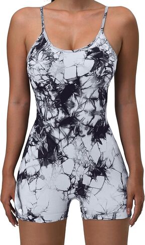 بدلة تمرين OVESPORT Seamlesse للسيدات بحزام سباغيتي للتحكم في البطن في صالة الألعاب الرياضية واليوجا مع حمالة صدر رياضية مبطنة... in Kuwait