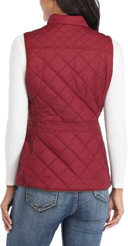 MISS MOLY Women Lightweight Quilted Padded Vest Stand Collar Zip Up Front Gilet Quilted in Kuwait