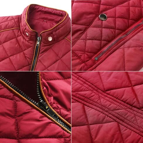 MISS MOLY Women Lightweight Quilted Padded Vest Stand Collar Zip Up Front Gilet Quilted in Kuwait
