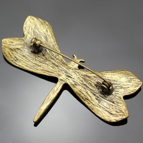 Q&Q Fashion Retro Art Nouveau Victorian Dragonfly Simulated - Pearl Wing French Lapel Brooch Pin Badge in Kuwait