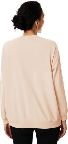 Tapata Womens Crewneck Sweatshirts Pullover Sweatshirt Soft Comfortable Grandma Top Drop Shoulder Elderly Women Loose Fit in Kuwait