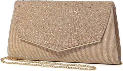 حقائب سهرة للسيدات من DETARA مُزينة بالترتر اللامع ومحافظ يد للنساء من الكريستال اللامع حقيبة يد رسمية لحفلات الزفاف والحفلات الراقصة in Kuwait