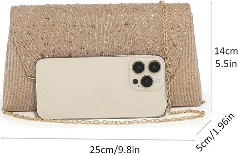 حقائب سهرة للسيدات من DETARA مُزينة بالترتر اللامع ومحافظ يد للنساء من الكريستال اللامع حقيبة يد رسمية لحفلات الزفاف والحفلات الراقصة in Kuwait