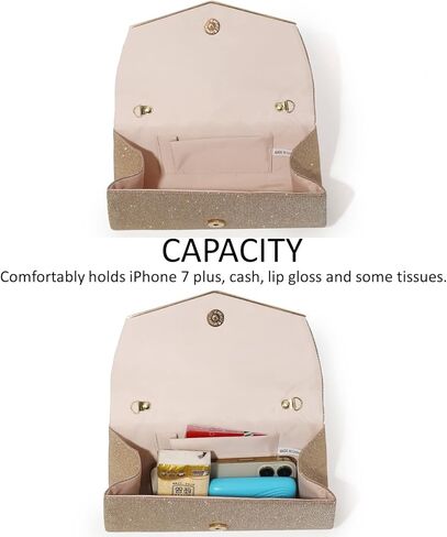 حقائب سهرة للسيدات من DETARA مُزينة بالترتر اللامع ومحافظ يد للنساء من الكريستال اللامع حقيبة يد رسمية لحفلات الزفاف والحفلات الراقصة in Kuwait