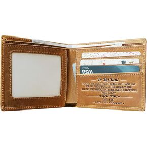 محافظ رجالية - تو أبي، ابنة لأبي بيفورد، محافظ جلدية من جلد بايفورد، محافظ منقوشة للرجال كهدية في عيد الأب in Kuwait