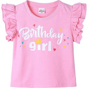 A&J DESIGN Baby & Toddler Girl Ruffle Heavyweight T-Shirts in Saudi Arabia