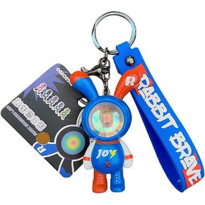 Vlmazlm Cool Astronaut Kawaii Key Chain with Sunset Light for Women Men, Cute Keychains for Backpacks Pendant Car Keychains