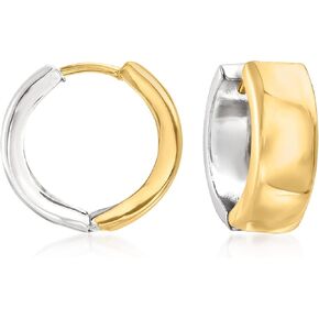 روس سيمونز الفضة الاسترليني و 14kt الذهب الأصفر أقراط هوجي هوب عكسها in Kuwait