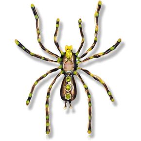 XGALBLA Women's Statement Big Spider Brooch Austrian Crystal Halloween Multicolor Retro Spider Brooch Pin Enamel in Kuwait