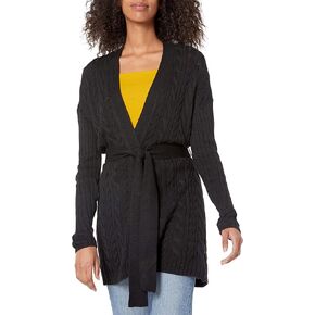 Amazon Essentials Women's Soft Cable Longer Length Open-Front Cardigan Sweater in Saudi Arabia