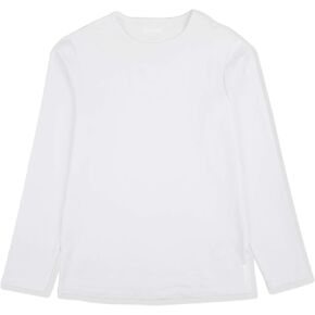 ALWAYSONE Kids Cotton Tee Long Sleeve Shirts Stripe and Solid T Shirts Crewneck T-Shirt for Boys Girls 3-12 Years