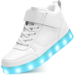 TUOBENHAP Kids LED Light up Shoes USB Rechargeable High Top Sneakers for Unisex Child Boys Girls in Saudi Arabia