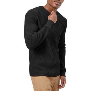Hat and Beyond Mens Heavyweight Thermal Shirts Long Sleeve Cotton Crew Neck Cold Big Tall Tops in Kuwait