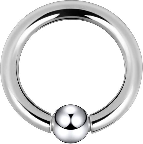 Oyaface 2 PCS 316 Stainless Steel Piercing Hoop Captive Bead Rings Tragus Ear Tunnels Hanger Weight Gauges Body Jewelry 12G-00G in Saudi Arabia