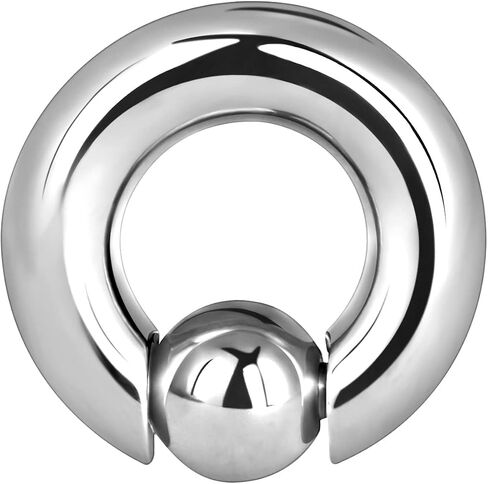 Oyaface 2 PCS 316 Stainless Steel Piercing Hoop Captive Bead Rings Tragus Ear Tunnels Hanger Weight Gauges Body Jewelry 12G-00G in Saudi Arabia