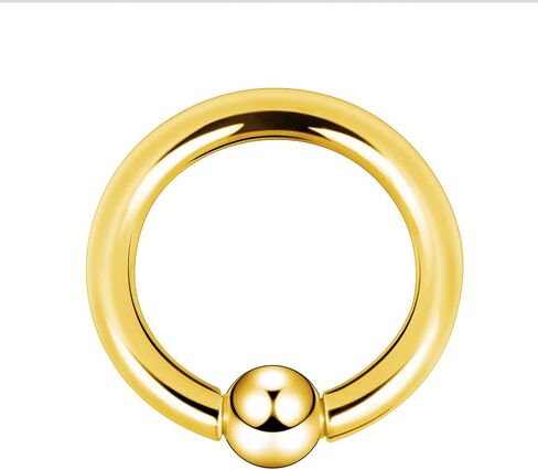 Oyaface 2 PCS 316 Stainless Steel Piercing Hoop Captive Bead Rings Tragus Ear Tunnels Hanger Weight Gauges Body Jewelry 12G-00G in Saudi Arabia