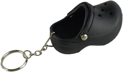 COLORFUL BLING 1-4PCS Cute Shoes Style Keychain Mini Rubber Slipper Keyring Funny Gift in Saudi Arabia