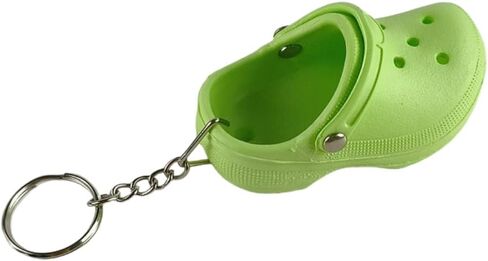 COLORFUL BLING 1-4PCS Cute Shoes Style Keychain Mini Rubber Slipper Keyring Funny Gift in Saudi Arabia