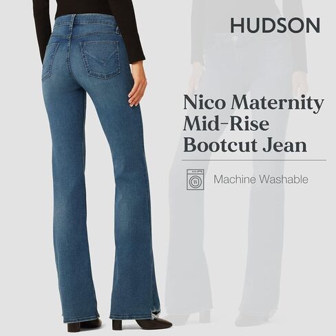 حذاء Hudson Jeans للنساء من Nico Midrise Bootcut للحمل، Blue Sunset، 29 in Saudi Arabia