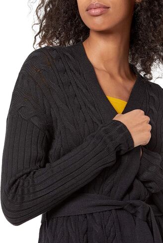 Amazon Essentials Women's Soft Cable Longer Length Open-Front Cardigan Sweater in Saudi Arabia
