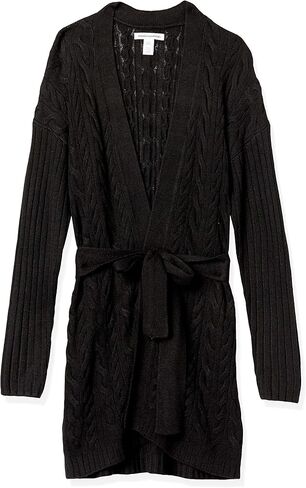 Amazon Essentials Women's Soft Cable Longer Length Open-Front Cardigan Sweater in Saudi Arabia
