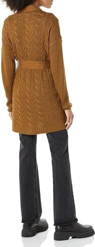 Amazon Essentials Women's Soft Cable Longer Length Open-Front Cardigan Sweater in Kuwait